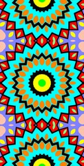 Fractodome Colorful Seamless Fractal Patterns