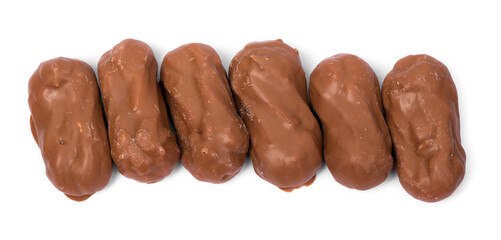 Group of sweets in caramel glaze