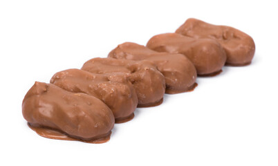 Group of sweets in caramel glaze