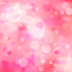 Bright magic pink abstract bokeh