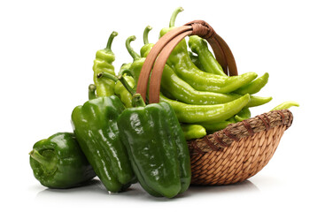peppers on a white background