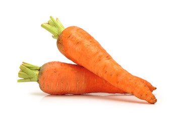 carrots isolated on white background