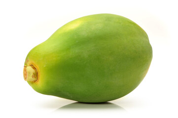 Papaya fruit isolated on a white background