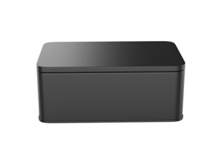 Blank Farmhouse Bread Box, 3d render illustration.