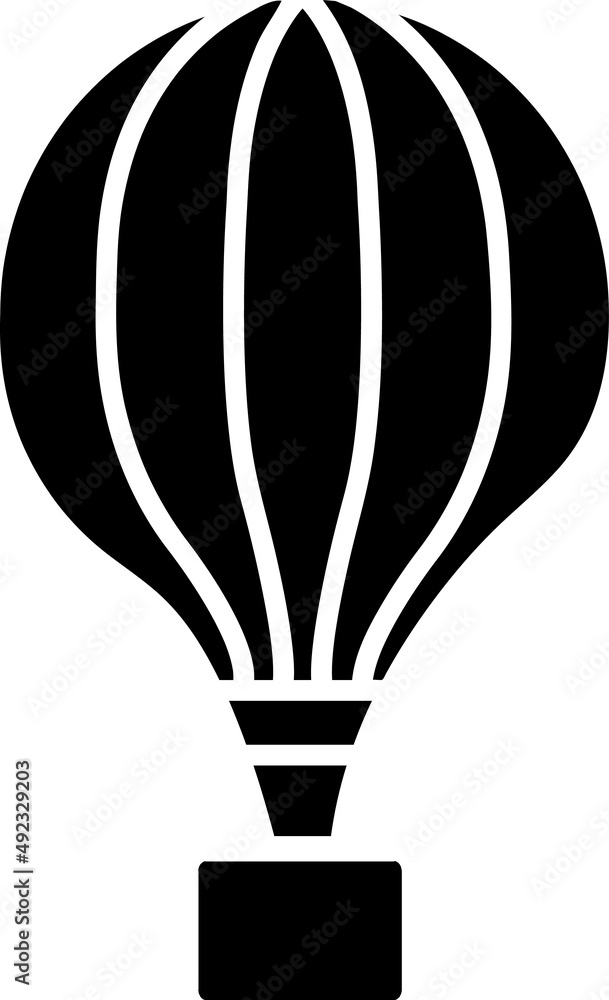 Poster balloon icon in trendy flat style isolated on background. balloon icon page symbol for your web site