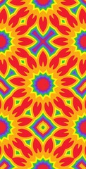 Fractodome Colorful Seamless Fractal Patterns