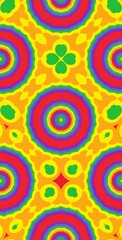 Fractodome Colorful Seamless Fractal Patterns