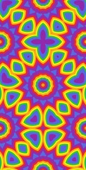 Fractodome Colorful Seamless Fractal Patterns