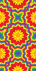 Fractodome Colorful Seamless Fractal Patterns