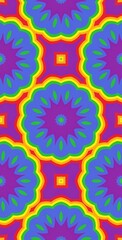 Fractodome Colorful Seamless Fractal Patterns