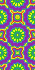 Fractodome Colorful Seamless Fractal Patterns