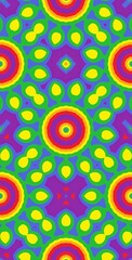 Fractodome Colorful Seamless Fractal Patterns