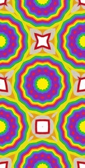 Fractodome Colorful Seamless Fractal Patterns