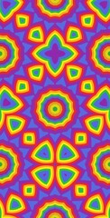 Fractodome Colorful Seamless Fractal Patterns