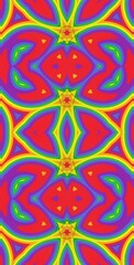 Fractodome Colorful Seamless Fractal Patterns