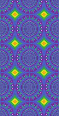 Fractodome Colorful Seamless Fractal Patterns