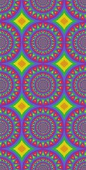 Fractodome Colorful Seamless Fractal Patterns