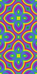 Fractodome Colorful Seamless Fractal Patterns