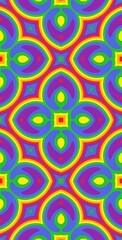 Fractodome Colorful Seamless Fractal Patterns