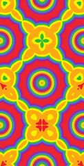 Fractodome Colorful Seamless Fractal Patterns