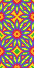 Fractodome Colorful Seamless Fractal Patterns