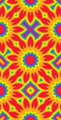 Fractodome Colorful Seamless Fractal Patterns