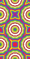 Fractodome Colorful Seamless Fractal Patterns