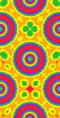 Fractodome Colorful Seamless Fractal Patterns
