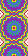 Fractodome Colorful Seamless Fractal Patterns