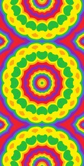 Fractodome Colorful Seamless Fractal Patterns