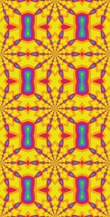 Fractodome Colorful Seamless Fractal Patterns