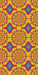 Fractodome Colorful Seamless Fractal Patterns