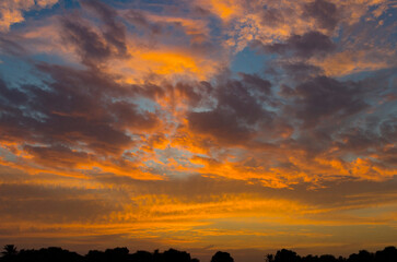 Vibrant Sunset Clours