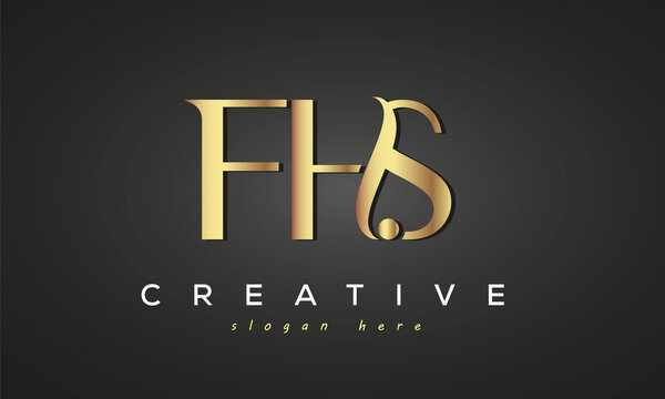 FHS creative luxury logo design