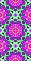 Fractodome Colorful Seamless Fractal Patterns