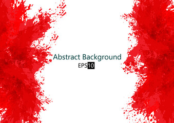 Abstract vector splash paint red color design background. Vector illustration design.