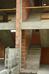 construction of brick building