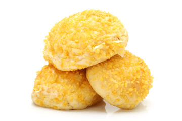 Bread on a white background