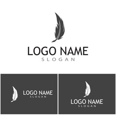 Feathers Logo Template vector symbol nature