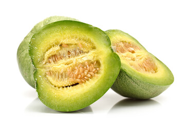 muskmelon on white background 