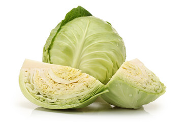 Fototapeta premium cabbage on a white background