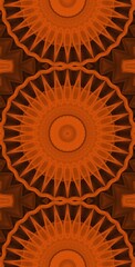 Orange Wind Fractodome Colorful Seamless Fractal Patterns