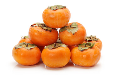 persimmon on a white background