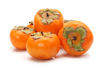 persimmon on a white background