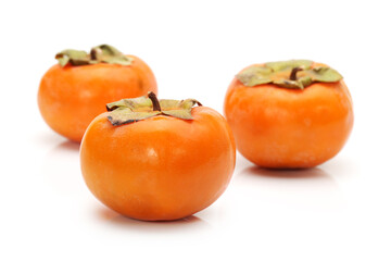 persimmon on a white background