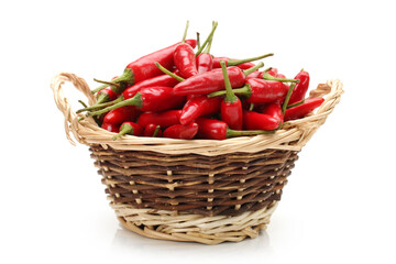 Red Hot Chili on white background