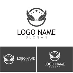 Feathers Logo Template vector symbol nature