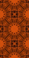Orange Wind Fractodome Colorful Seamless Fractal Patterns