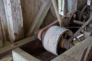 Parts of an old sawmill.