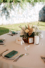 wedding festive banquet outdoors
